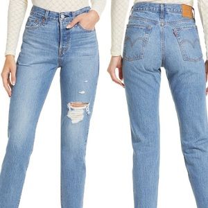 Levi’s Wedgie Ripped High Waisted Jeans